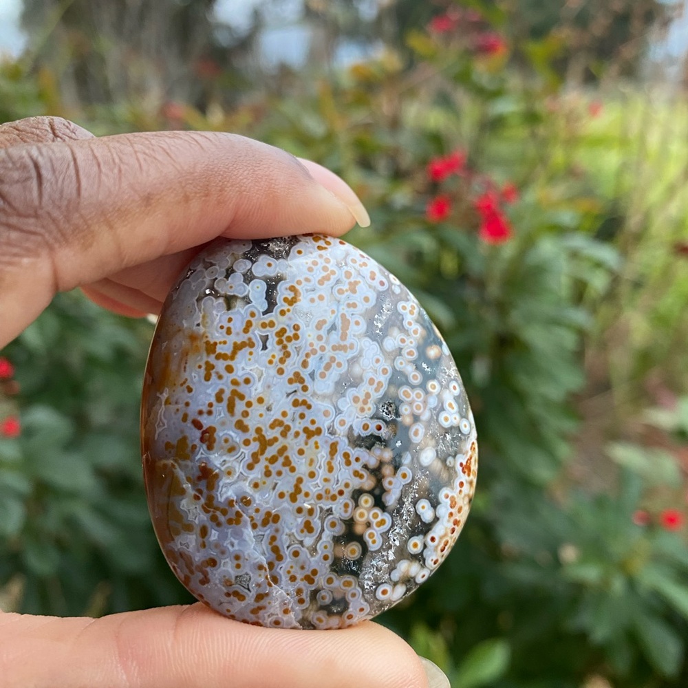 Ocean Jasper Palm Stone - Picture 5 of 5